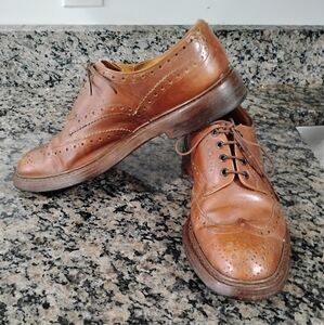Vintage Trickers Brown Leather Men's Brogue Shoes